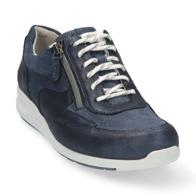 Blauw Durea sneaker wijdte G 6260-174 bij Krisman&Westeneng