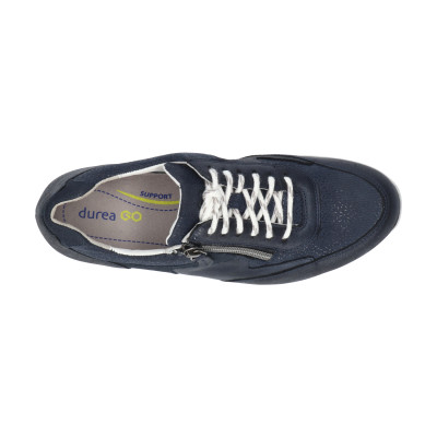 Blauw Durea sneaker wijdte G 6260-174 bij Krisman&Westeneng