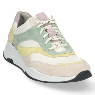 Durea K-wijdte sneaker avorio/l.geel/wit 6267 bij Krisman&Westeneng