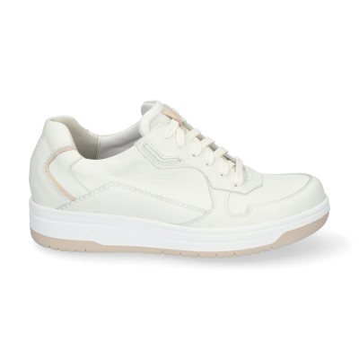 Durea wit leer sneaker wijdte H 6275 bij Krisman & Westeneng