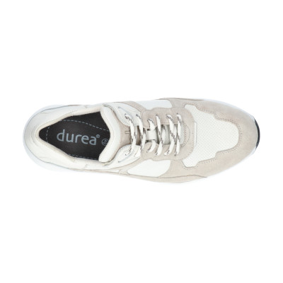 Durea offwhite sneaker wijdte H 6283 bij Krisman&Westeneng