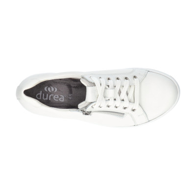 wit Durea sneaker wijdte E 6291 bij Krisman & Westeneng