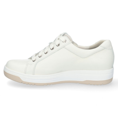 Wit leer Durea sneaker wijdte G 6291 bij Krisman & Westeneng