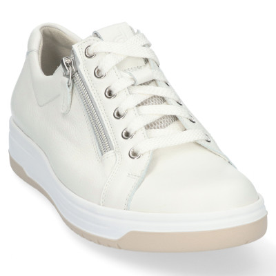 Wit leren Durea sneaker wijdte H 6291 bij Krisman & Westeeng
