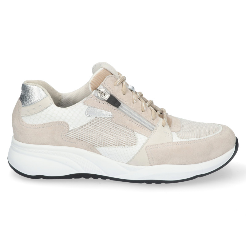 Durea beige combi sneaker wijdte H 6295 bij Krisman & Westeneng