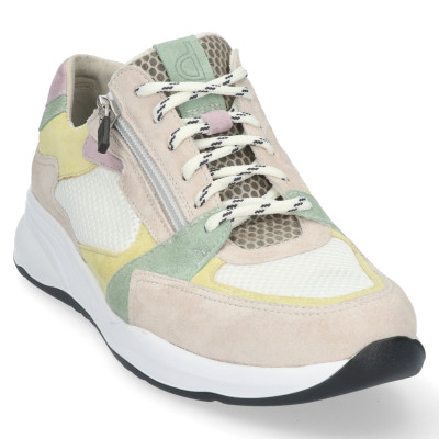 Durea wijdte K sneaker beige combi 6295 608 bij Krisman & Westeneng