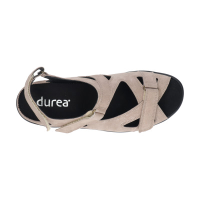Taupe Durea sandaal wijdte H 7258 0827 bij Krisman&Westeneng