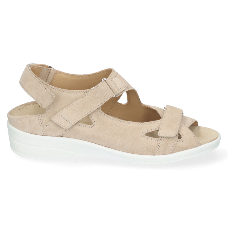 Beige wijdte H Durea sandaal 7419 0219 bij Krisman&Westeneng