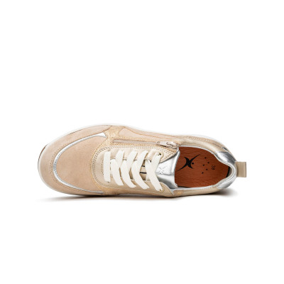 Xsesnible Stretchwalker sneaker sand Valletta bij Krisman&Westeneng