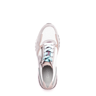 Gabor sneaker wijdte H wit combi 46.387.64 bij Krisman&Westeneng