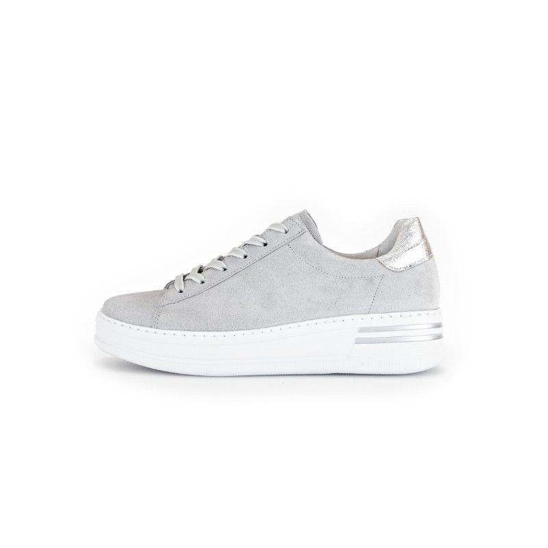 Gabor lichtgrijs sneaker wijdte G 46.395.40 bij Krisman&Westeneng