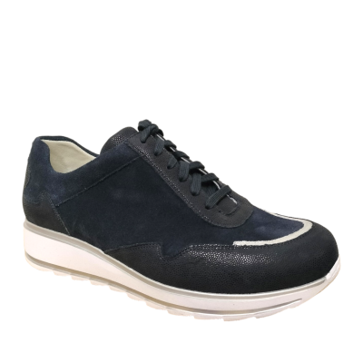 Durea K/M wijdte blauwe sneaker 6277 bij Krisman&Westeneng