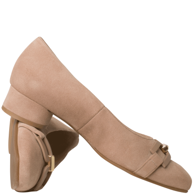 Hassia beige pump Roma 302632 kleur 2300 bij Krisman & Westeneng