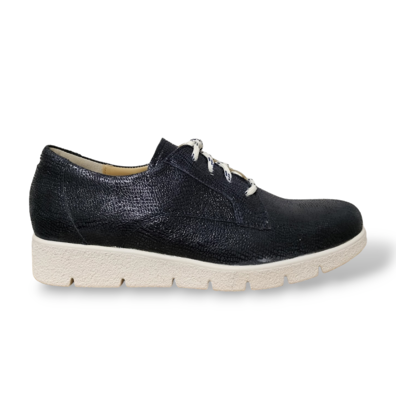 Durea veterschoen blauw wijdte G 6293 bij Krisman&Westeneng