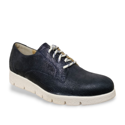 Durea veterschoen blauw wijdte G 6293 bij Krisman&Westeneng