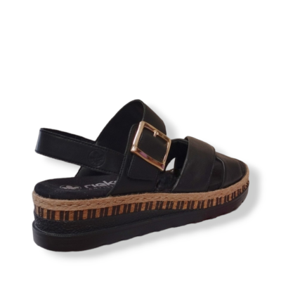 Rieker sandaal zwart V7951 | Krisman & Westeneng schoenen