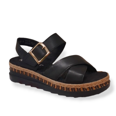 Rieker sandaal zwart V7951 | Krisman & Westeneng schoenen