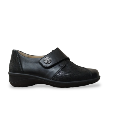 Solidus 42003 zwart comfortschoen, klitteband bij Krisman & Westeneng