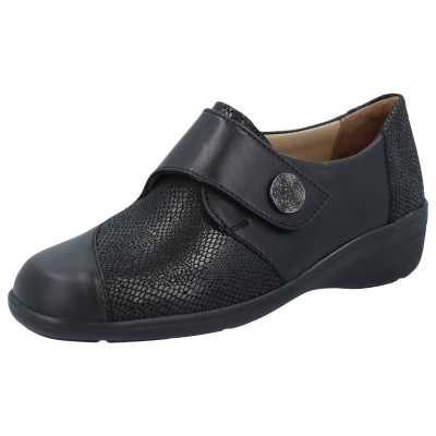 Solidus klittenbandschoen zwart | Hedda 26428 | wijdte J met flex