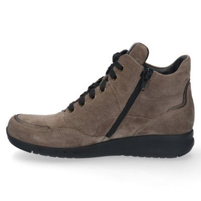Durea K-wijdte hoge veterschoen grijs/taupe 9735 bij Krisman&Westeneng