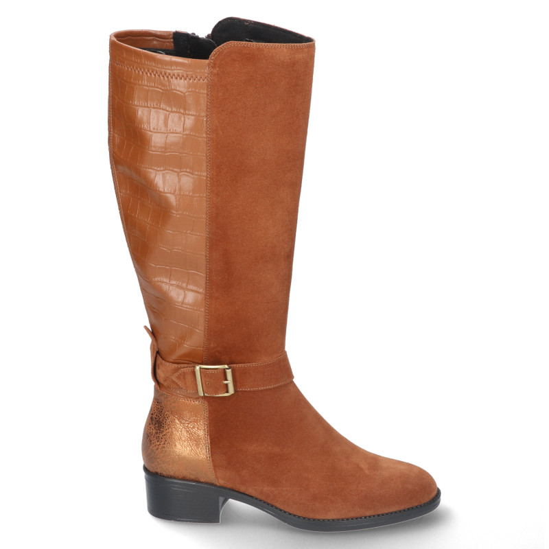 Durea K-wijdte laars cognac 9805 bij Krisman&Westeneng