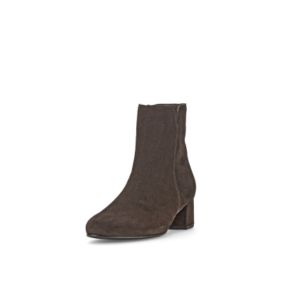Gabor F-wijdte kort laarsje op hak chocolate 55.680.18 bij Krisman&Westeneng