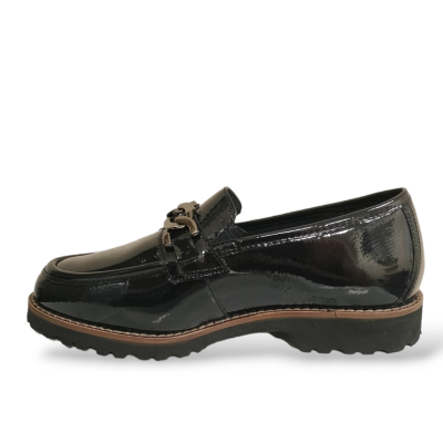 Sioux instapper 67767 Meredith Blauw lak H-wijdte uitneembaar voetbed