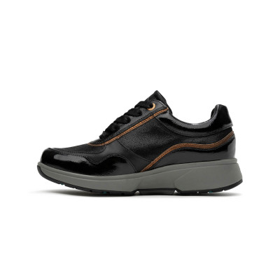 Xsensible Stretchwalker sneaker zwart combi Lima bij Krisman&Westeneng