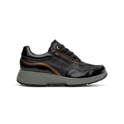Xsensible Stretchwalker sneaker zwart combi Lima bij Krisman&Westeneng