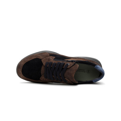 Xsensible Stretchwalker sneaker bruincombi SWX14 bij Krisman&Westeneng