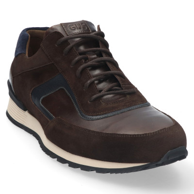 Gijs bruin sneaker wijdte H 2138 bij Krisman & Westeneng