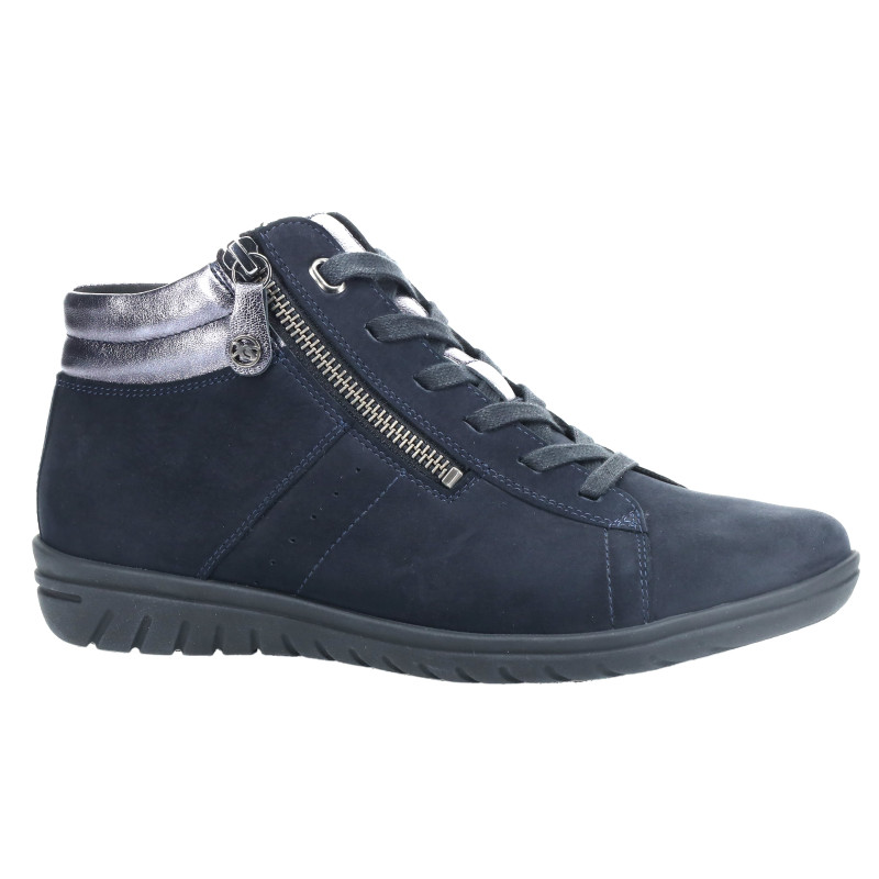 Hartjes G-wijdte hoge veterschoen blauw 172.0836 bij Krisman&Westeneng