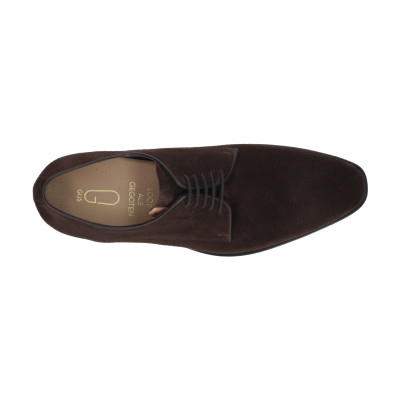 Gijs bruin suede veterschoen wijdte K 2141 bij Krisman&Westeneng