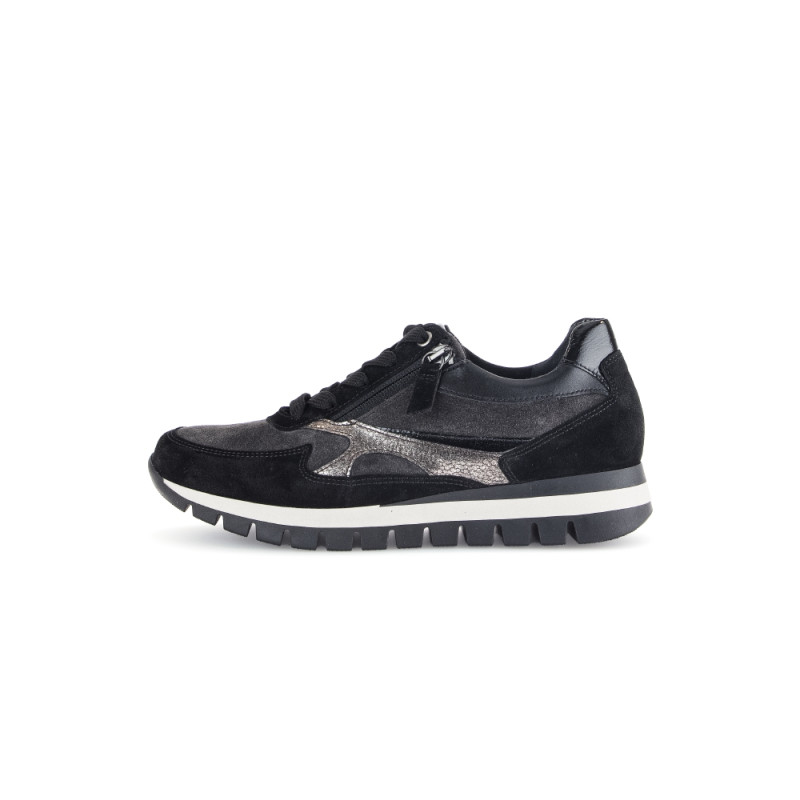 Gabor H-wijdte veterschoen darkgrey 56.437.39 bij Krisman&Westeneng