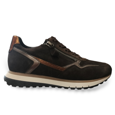 Gabor H-wijdte veterschoen choco/bronce 56.378.41 bij Krisman&Westeneng