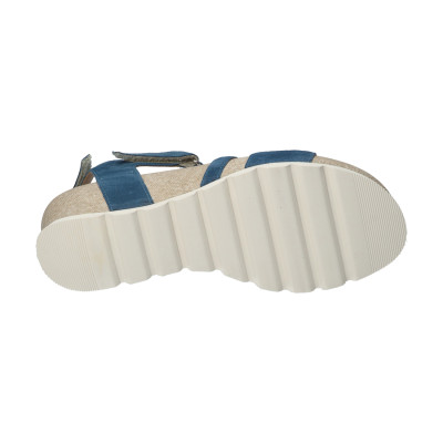 Durea damessandaal met uitneembaar voetbed 7421 028 Jeans K-wijdte